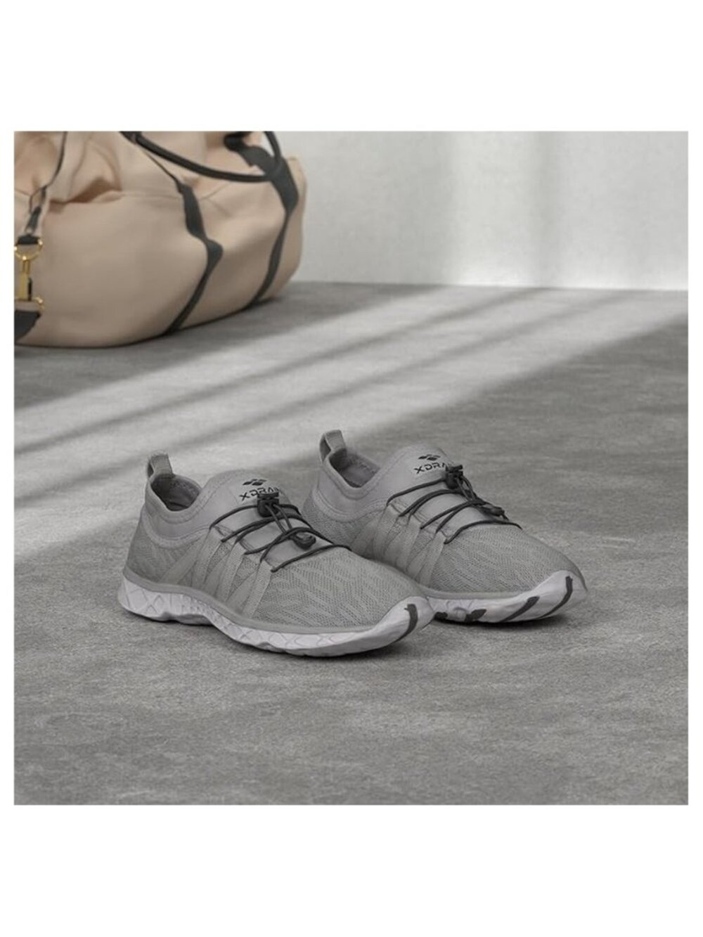 Aleader Women's Xdrain EVA Water Shoes Mesh Slip On Lightweight Gray Size 10